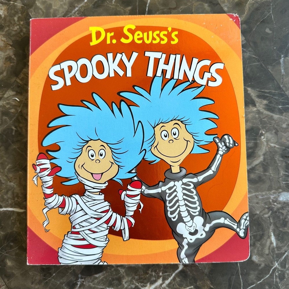 Dr Seuss Spooky Things Halloween Board Book Thing One and Thing Two